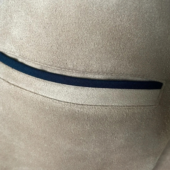 J.McLaughlin Tan Faux Suede Skirt tan black pencil size 8 soft - Picture 3 of 9